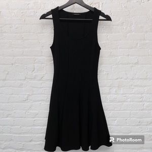 Black Scoop-neck Tank Skirt Dress